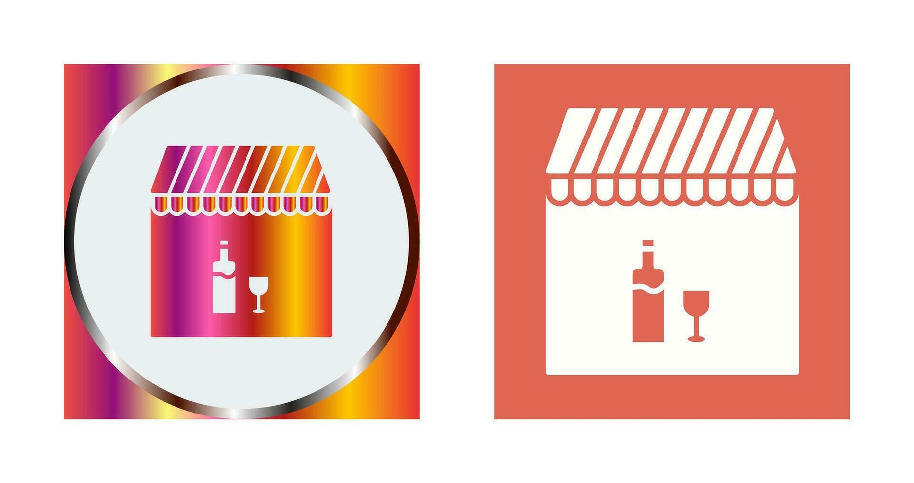 Unique Cafe and Bar Vector Icon