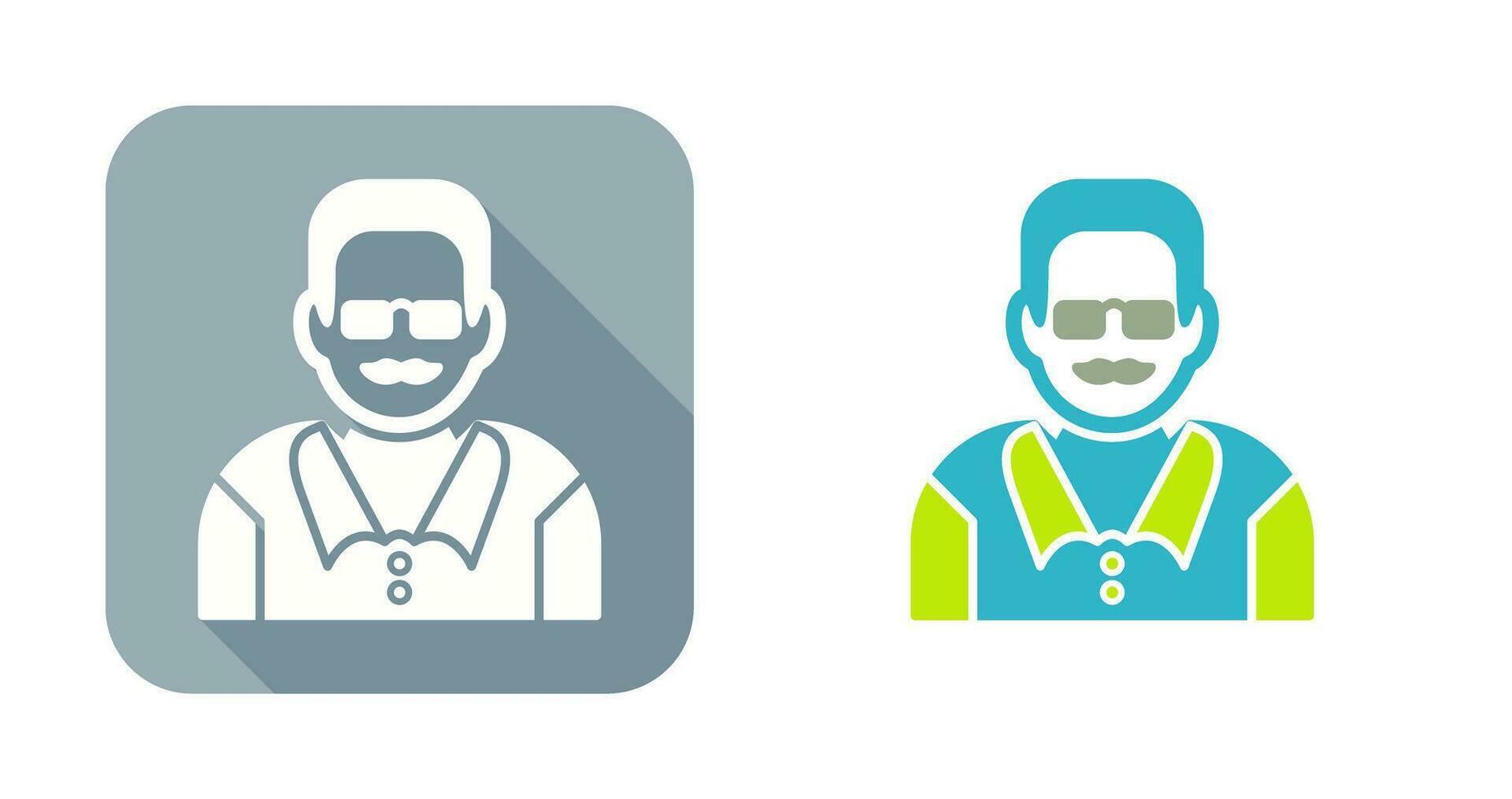 Unique Male Professor Vector Icon