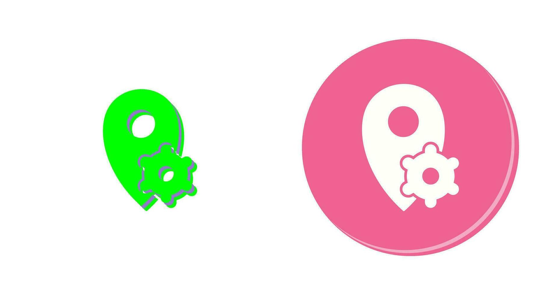 Location Settings Vector Icon