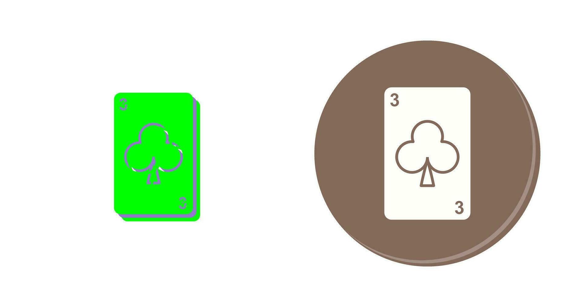 Clubs Card Vector Icon