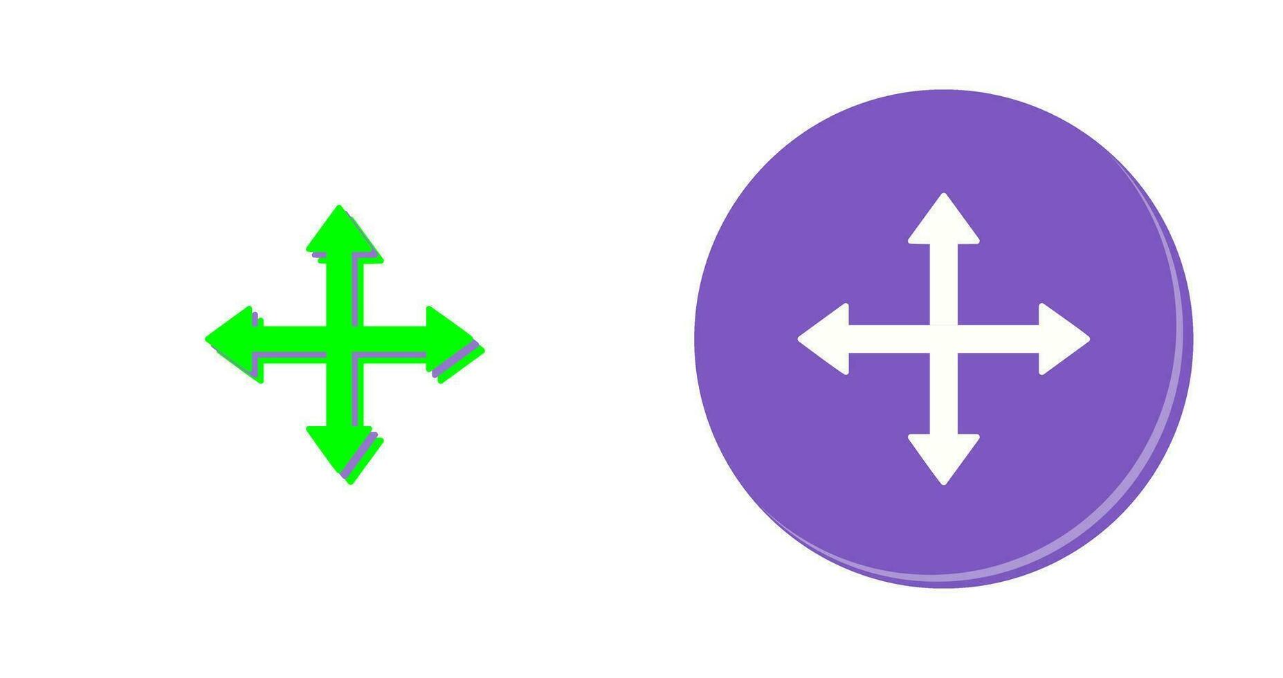 Unique Move Vector Icon