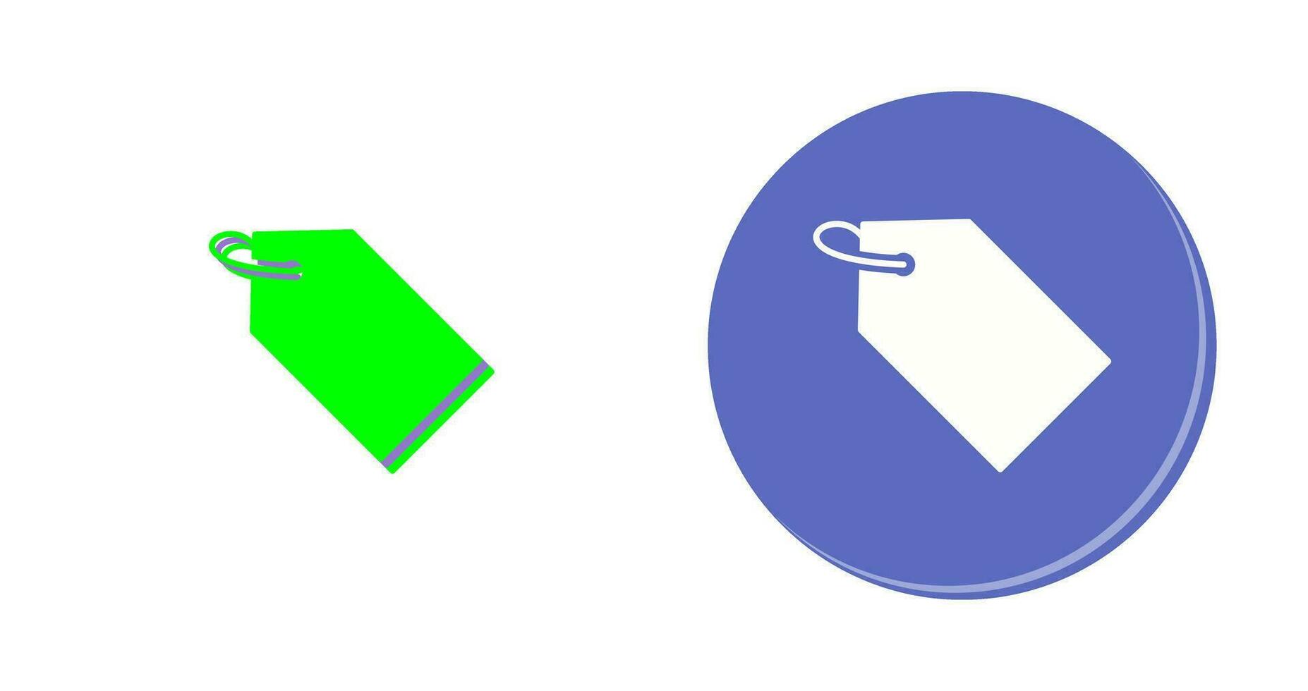 Unique Tag Vector Icon