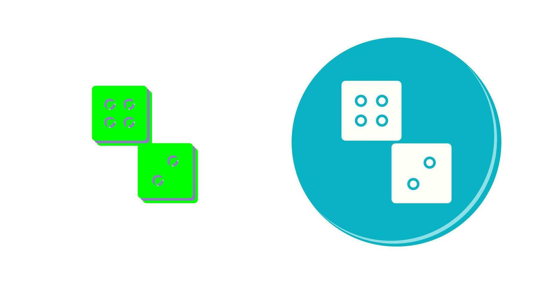 Unique Dice Vector Icon