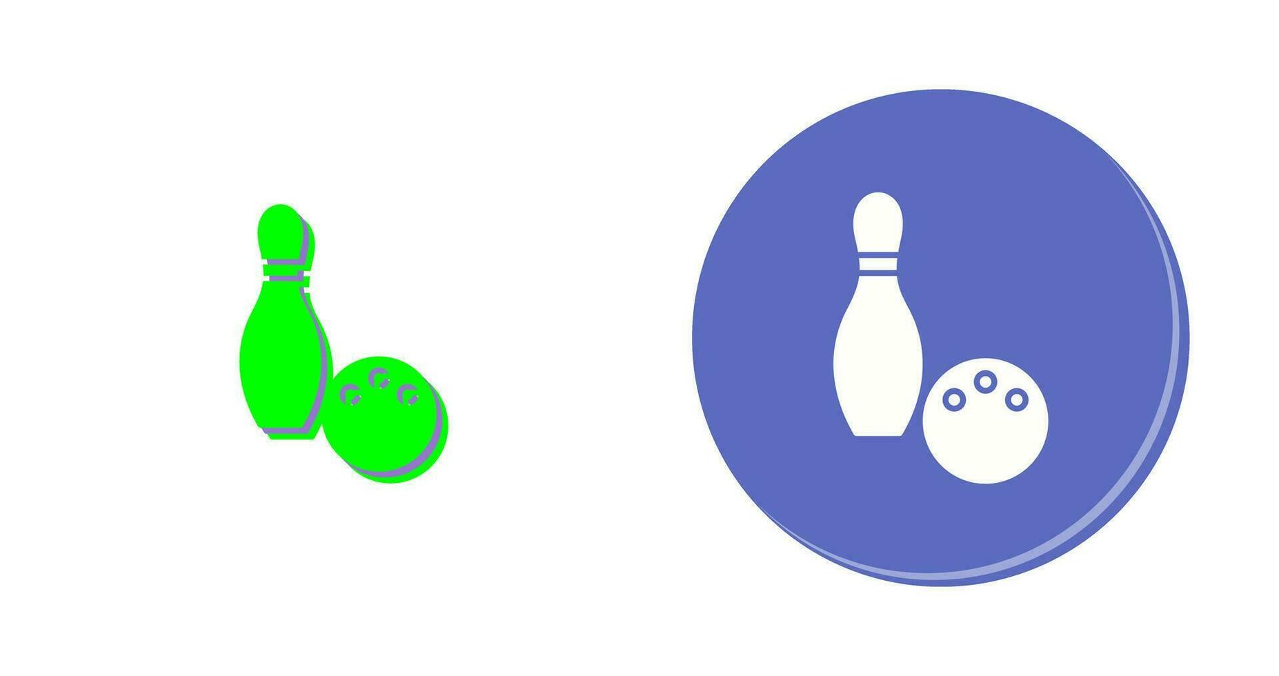 Unique Bowling Vector Icon