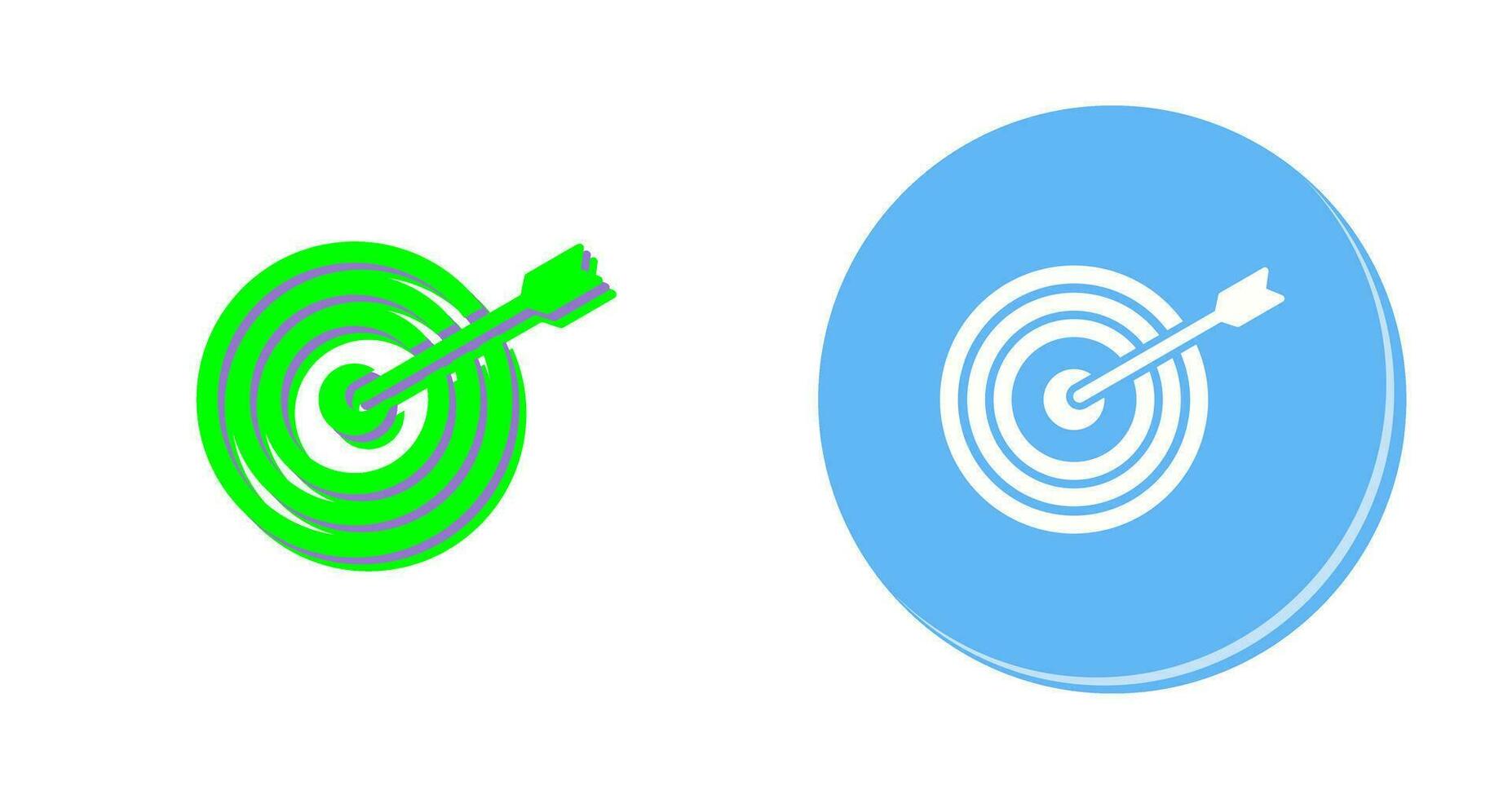 Unique Dartboard Vector Icon