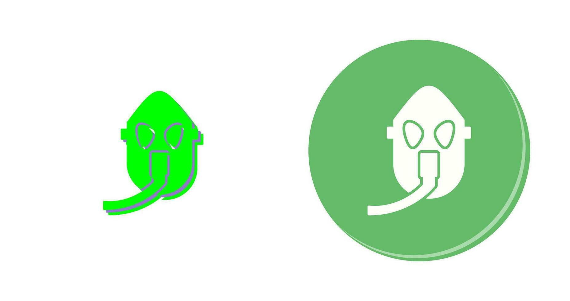 Unique Oxygen Mask Vector Icon