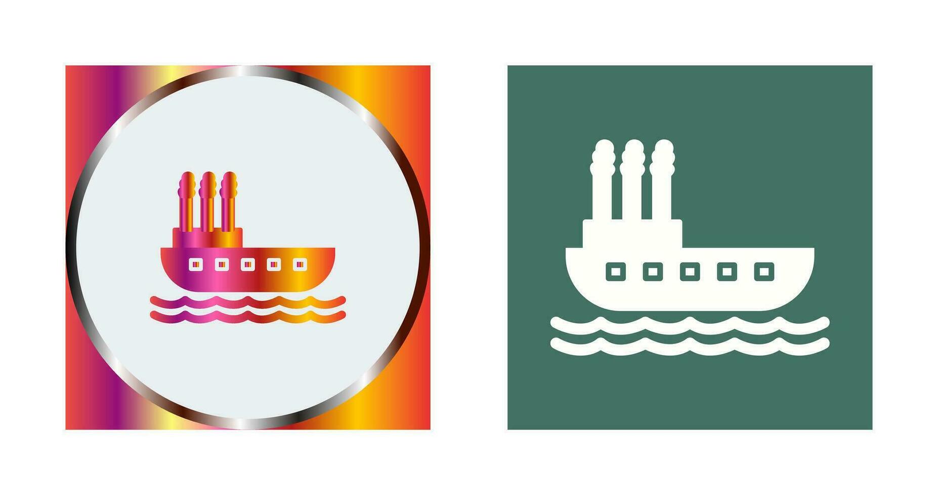 Steamboat Vector Icon