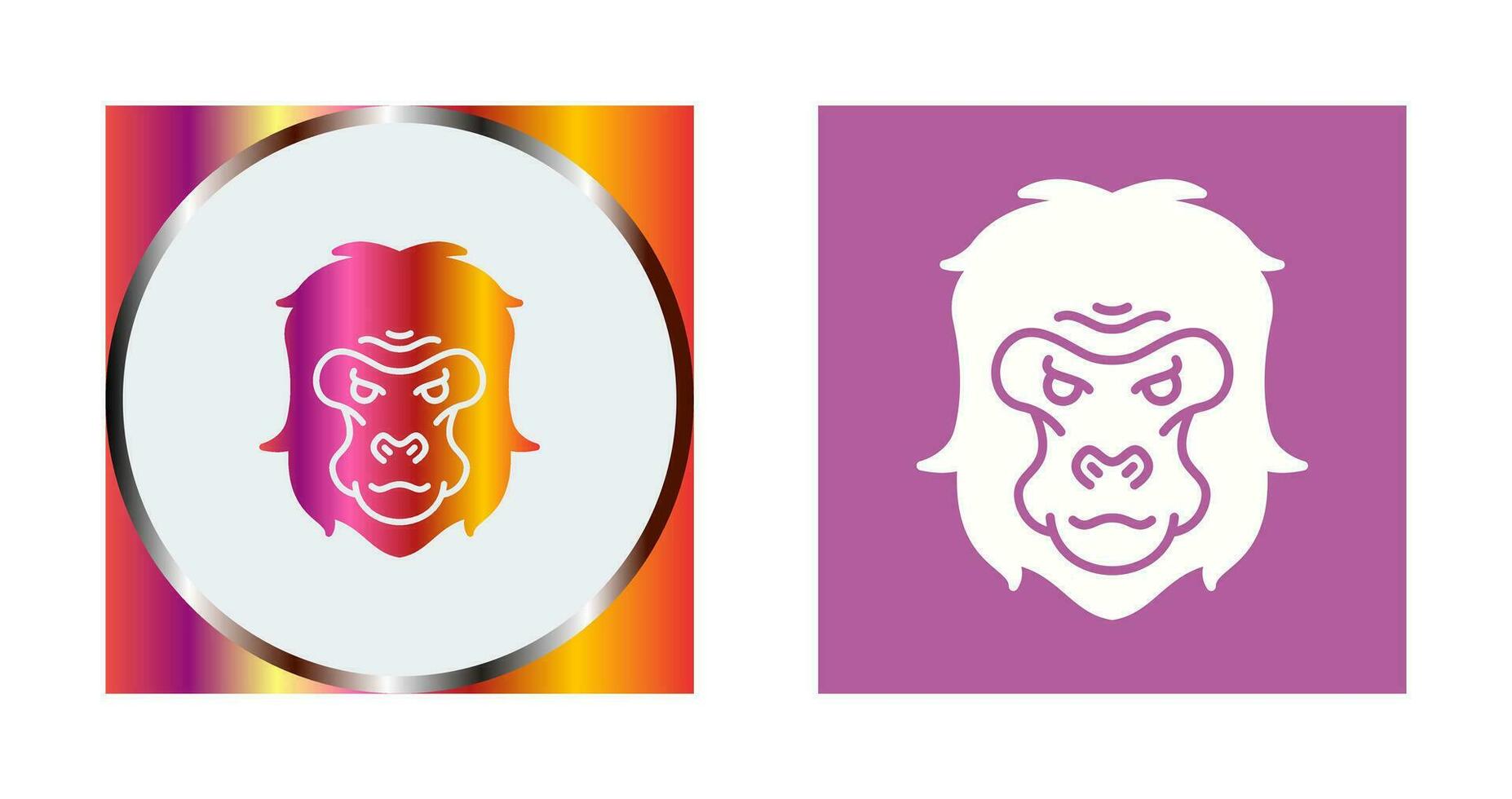 Gorilla Vector Icon