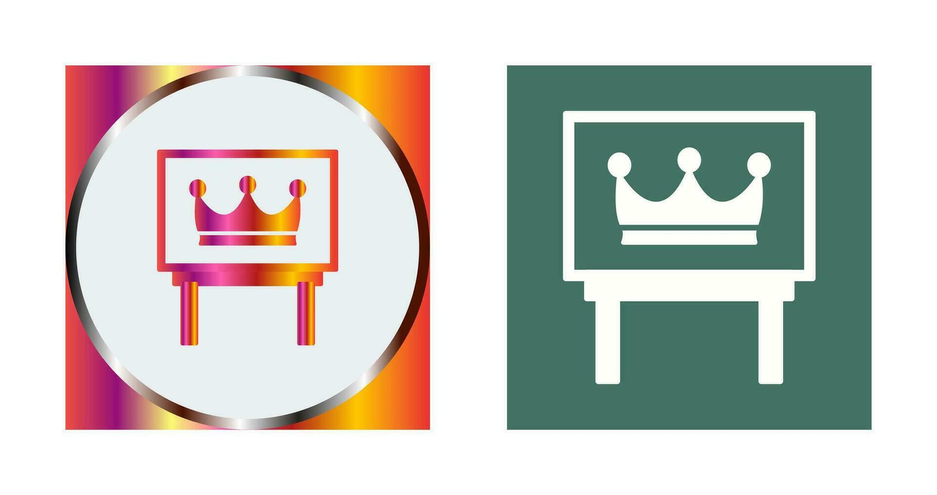 Crown Exhibit Vector Icon