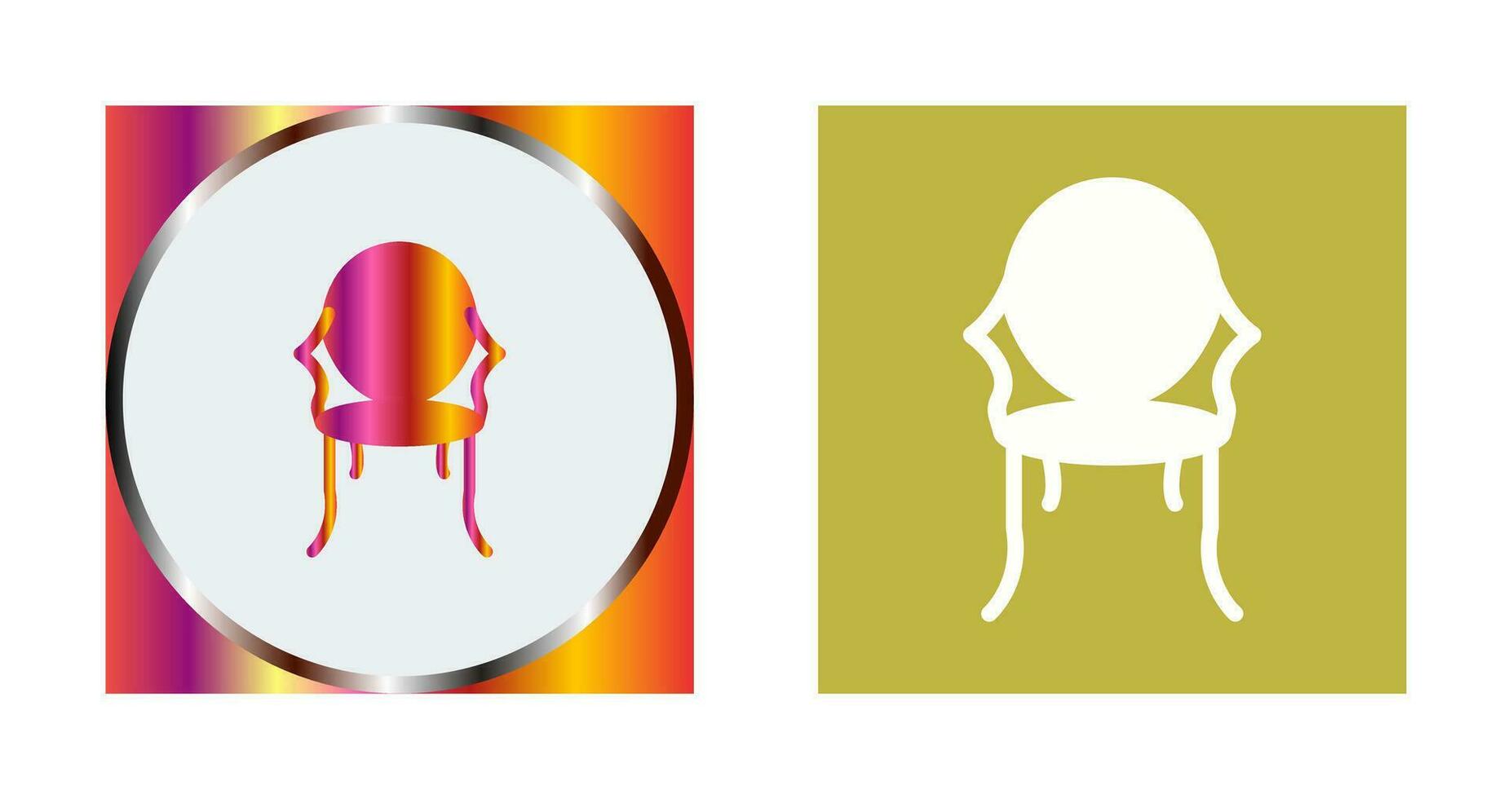 Ancient Chair Vector Icon