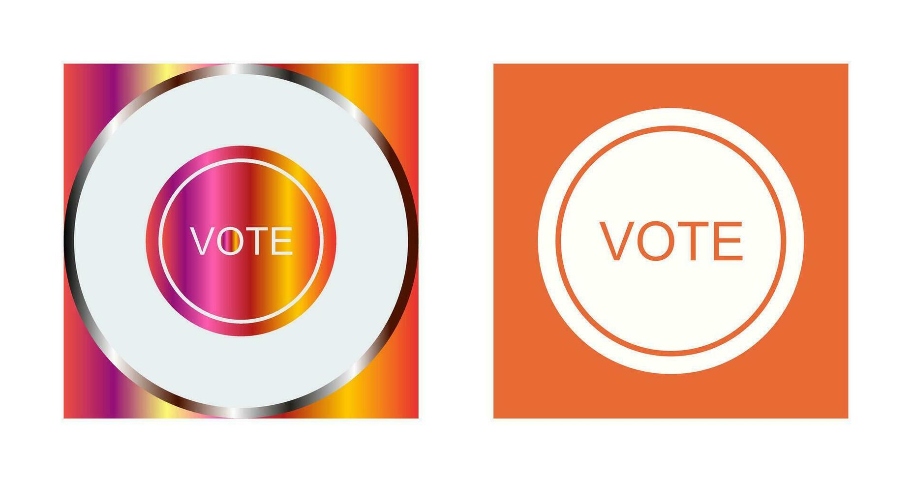 icono de vector de enlace de voto