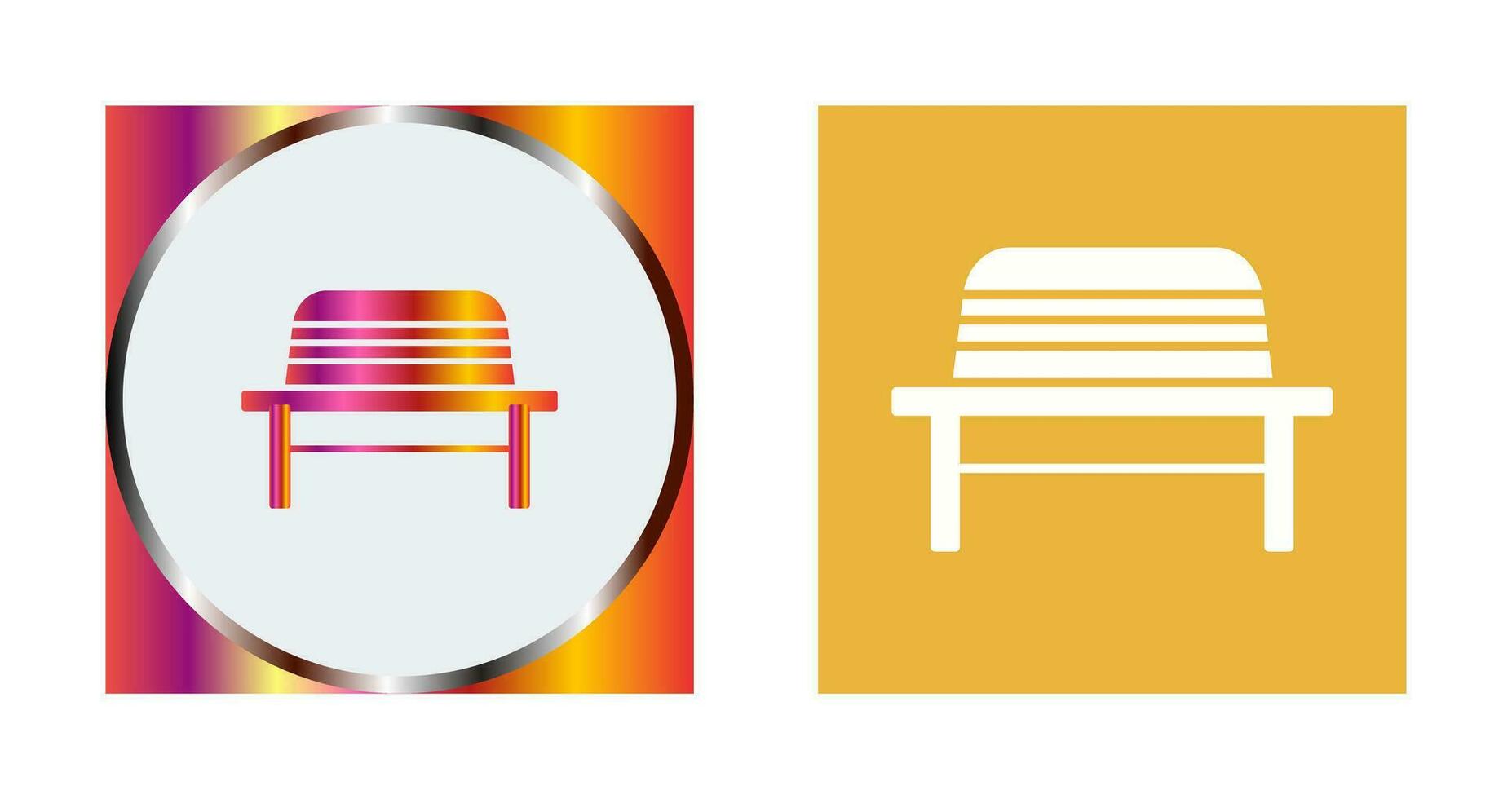 Garden Bench Vector Icon