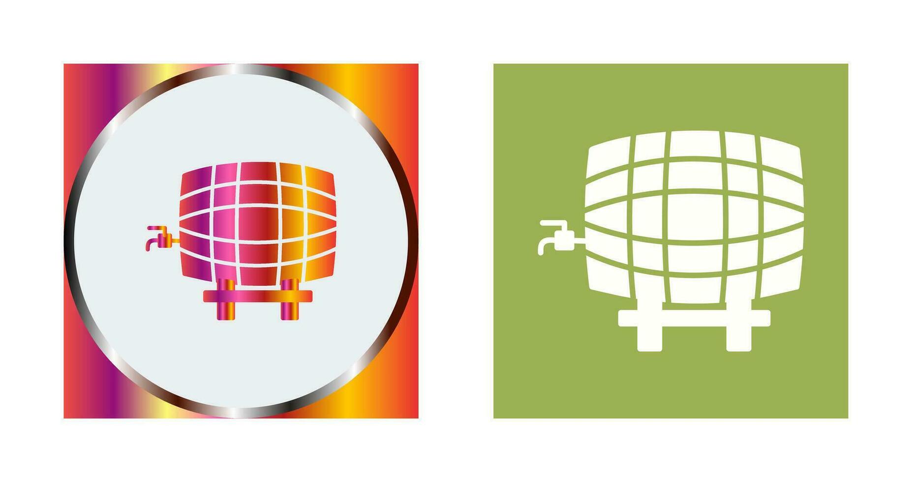 Barrel with Tap Vector Icon
