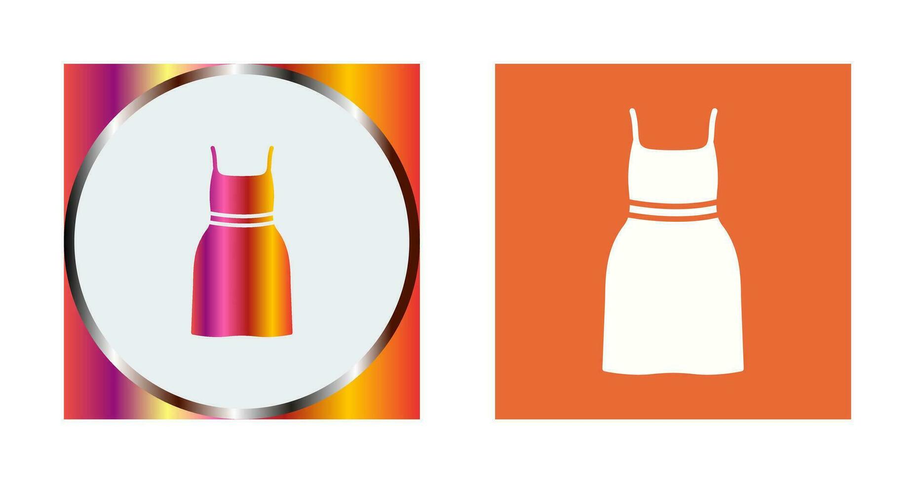 Cocktail Dress Vector Icon