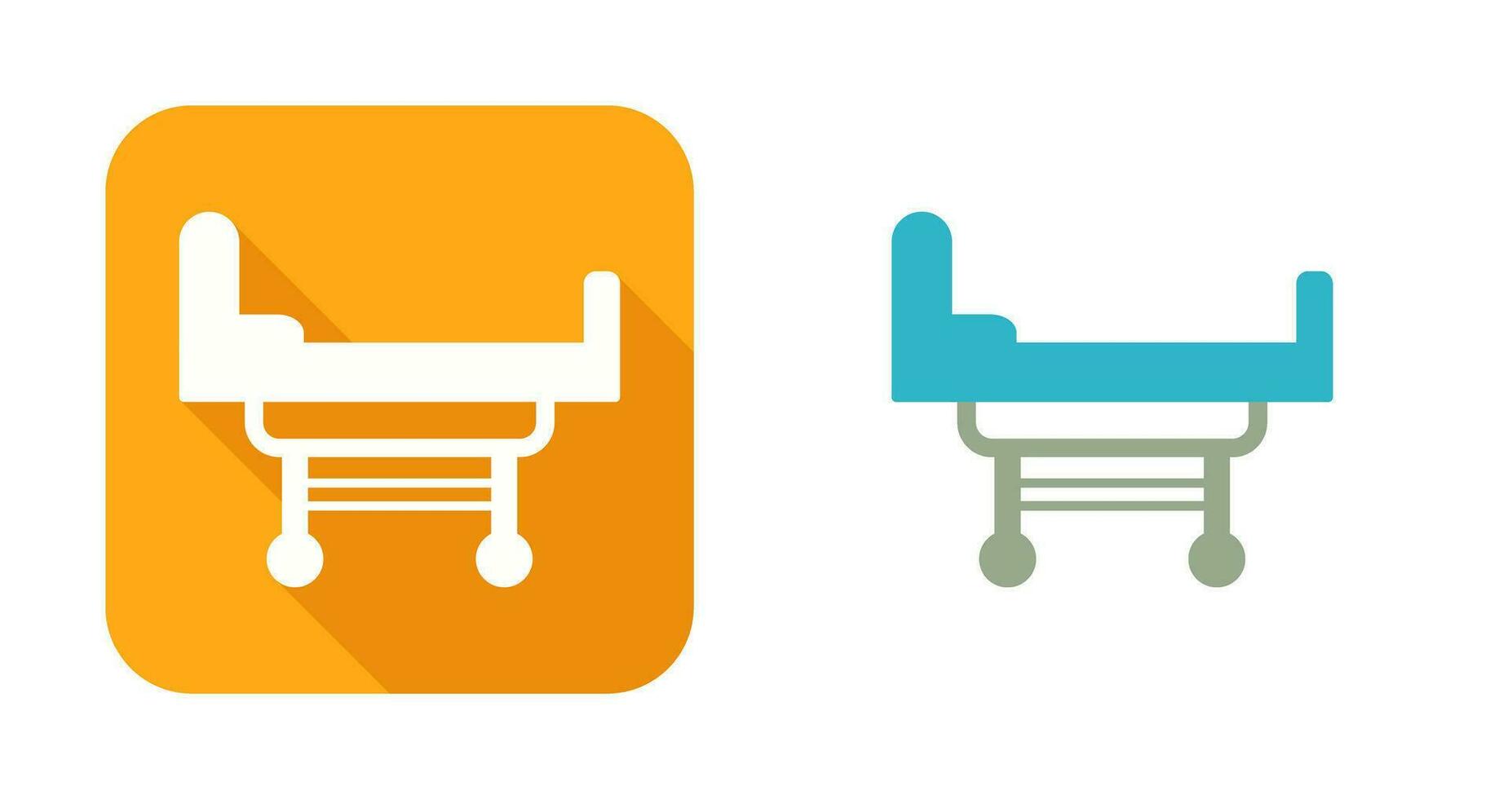 Hospital Bed Vector Icon