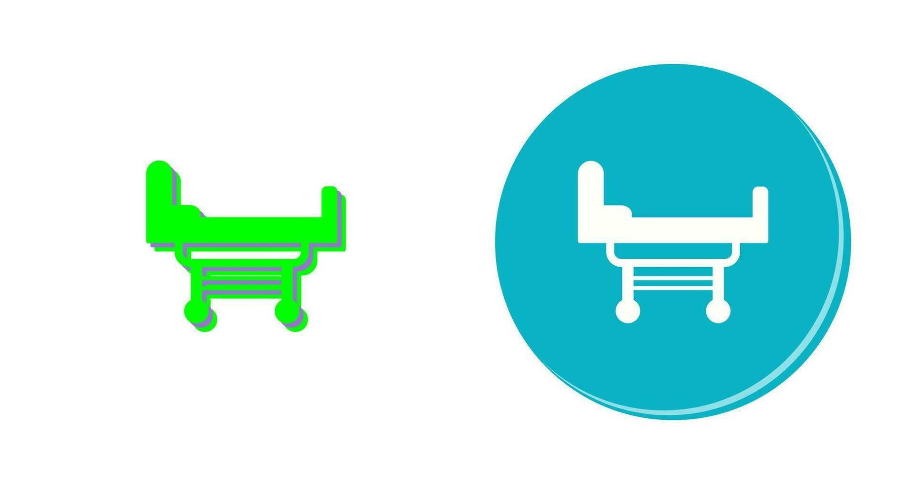 Hospital Bed Vector Icon