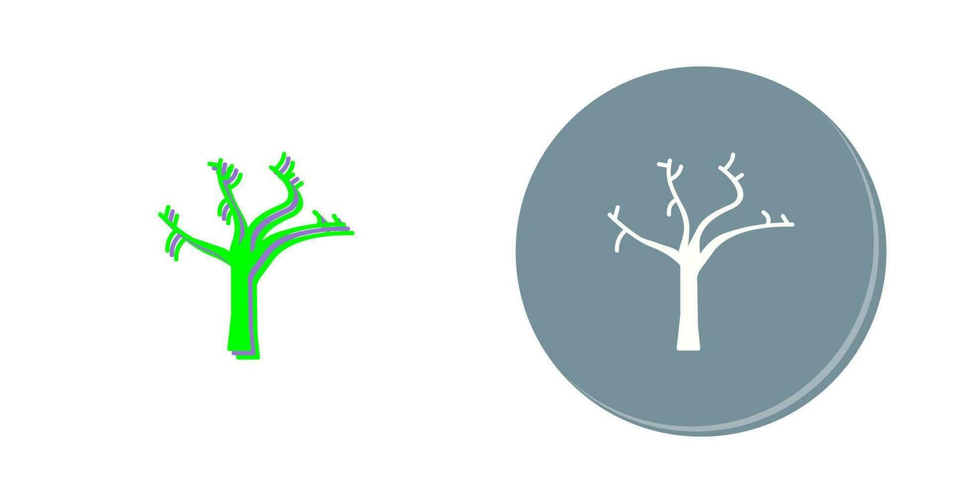 Tree with no Leaves Vector Icon