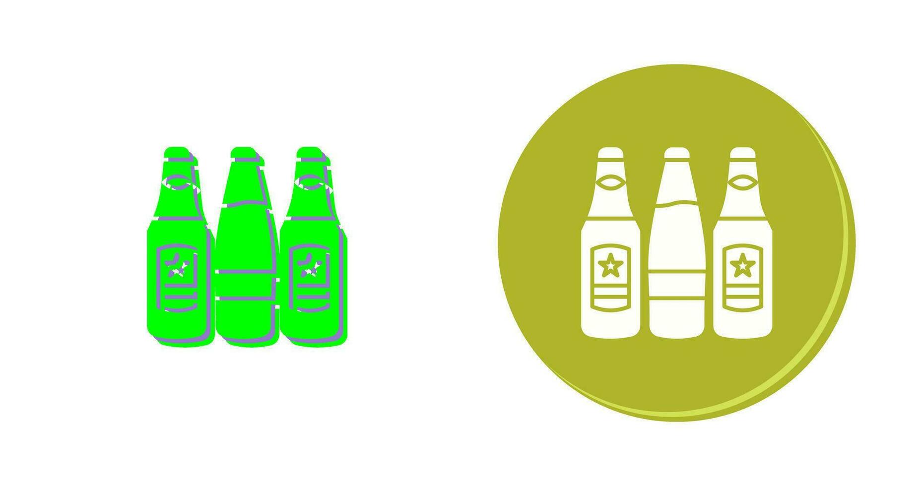 Beer Bottles Vector Icon