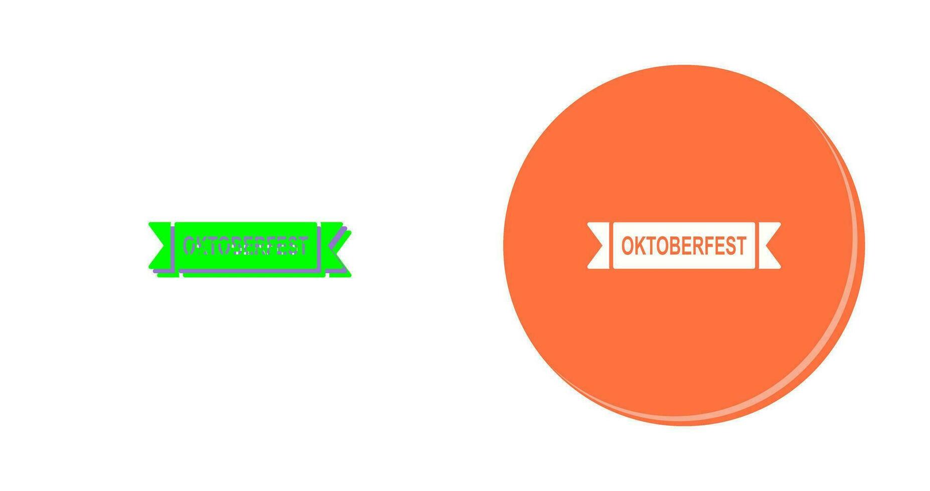 Oktoberfest Banner Vector Icon
