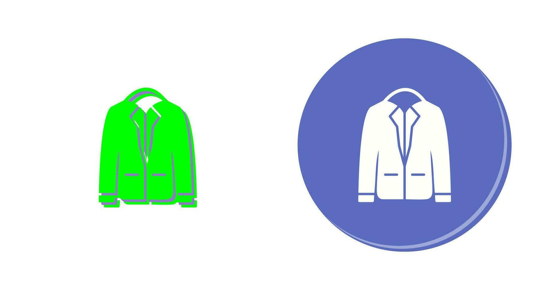 icono de vector de chaqueta elegante