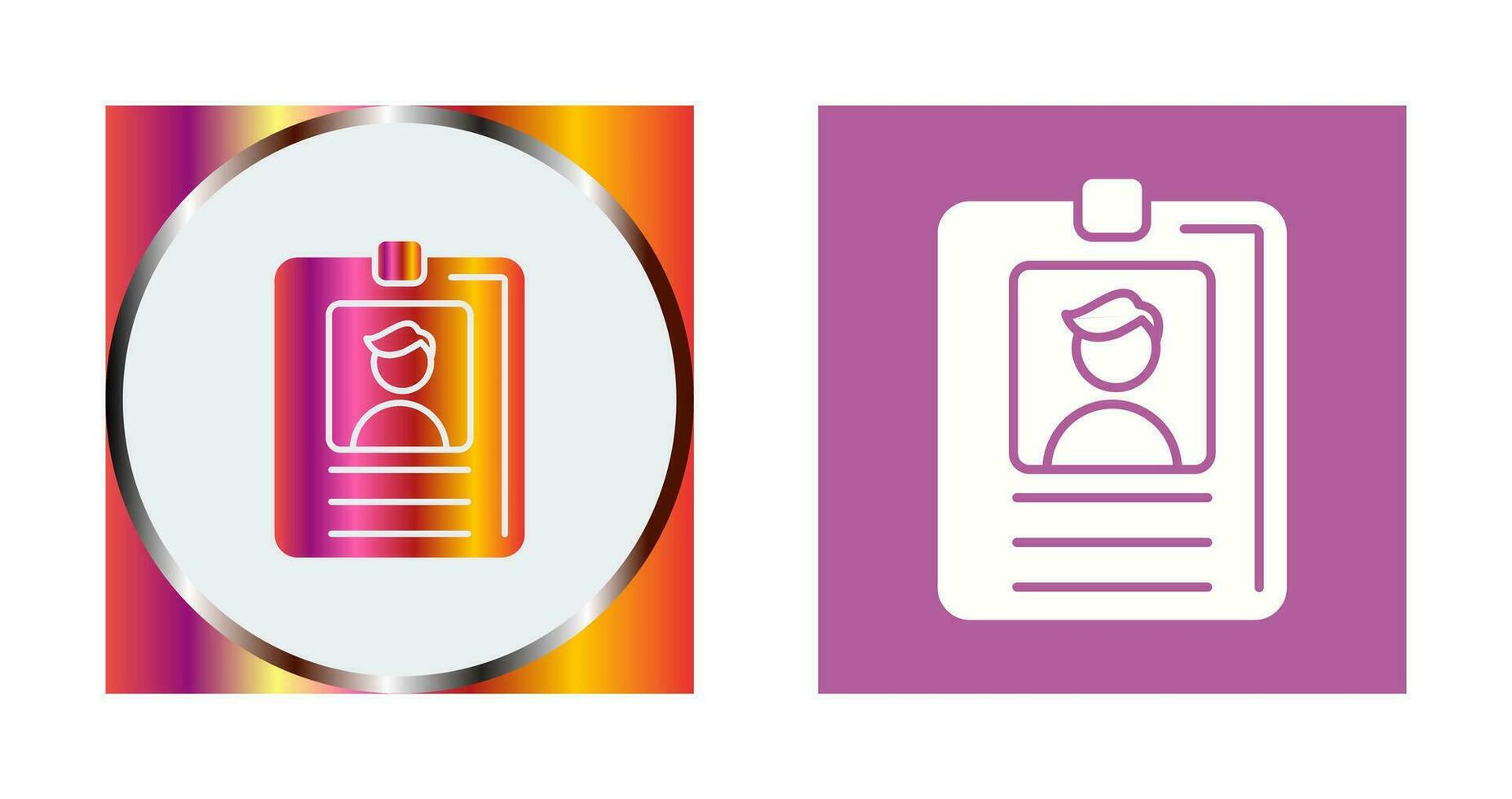 Id Card Vector Icon
