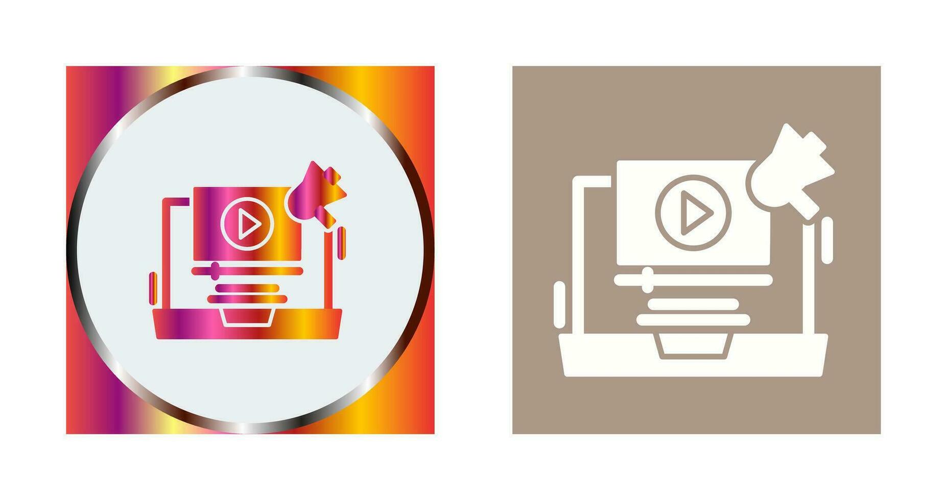 Video Marketing Vector Icon