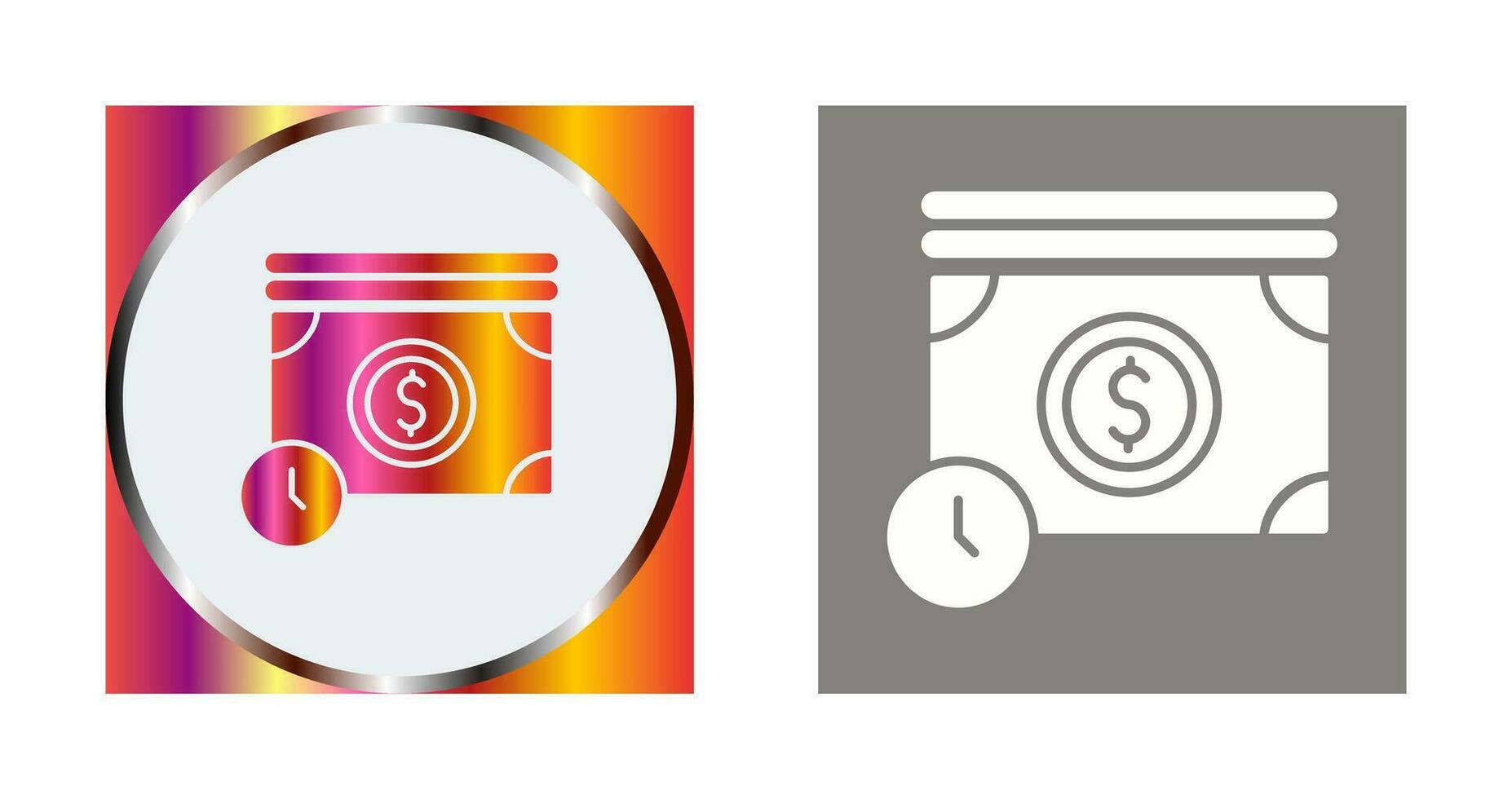 el tiempo es dinero vector icono