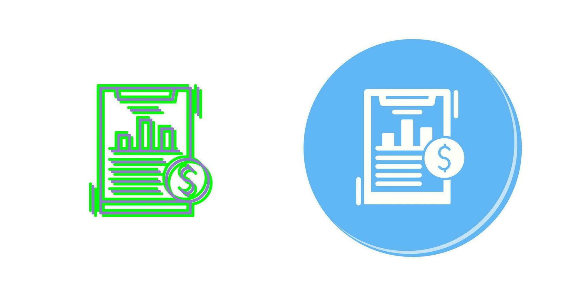 Financial Analytics Vector Icon