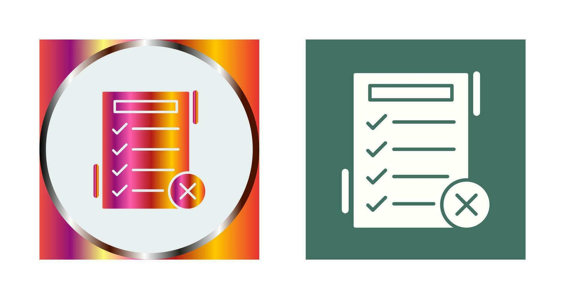 Fake List Vector Icon