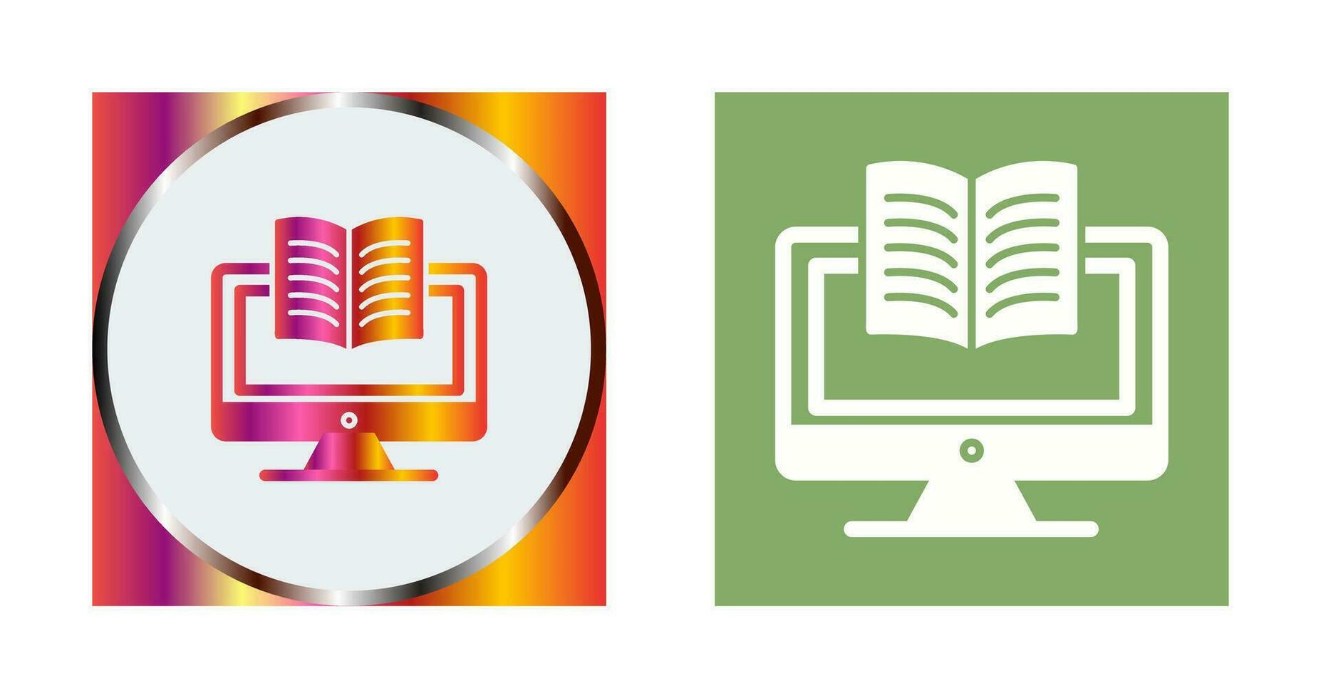 Digital Learning Vector Icon