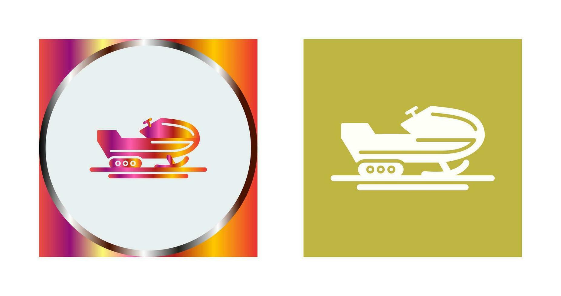 Snowmobile Vector Icon