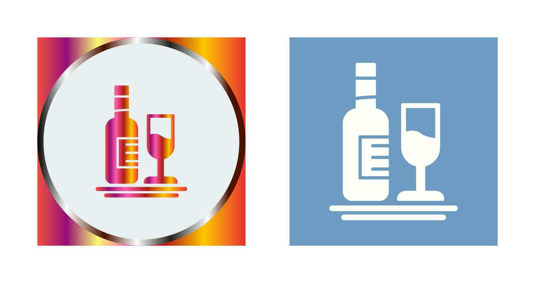 White Wine Vector Icon