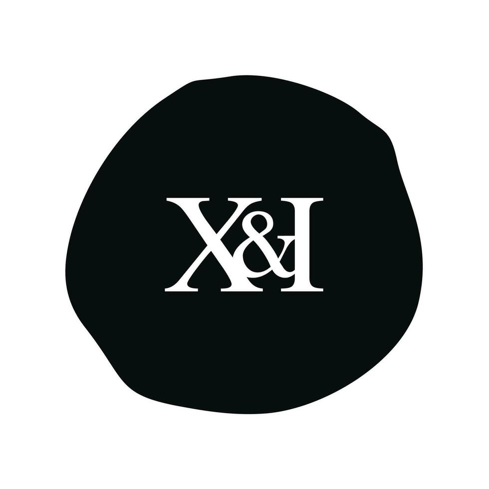 XI Initial logo letter brush monogram comapany vector