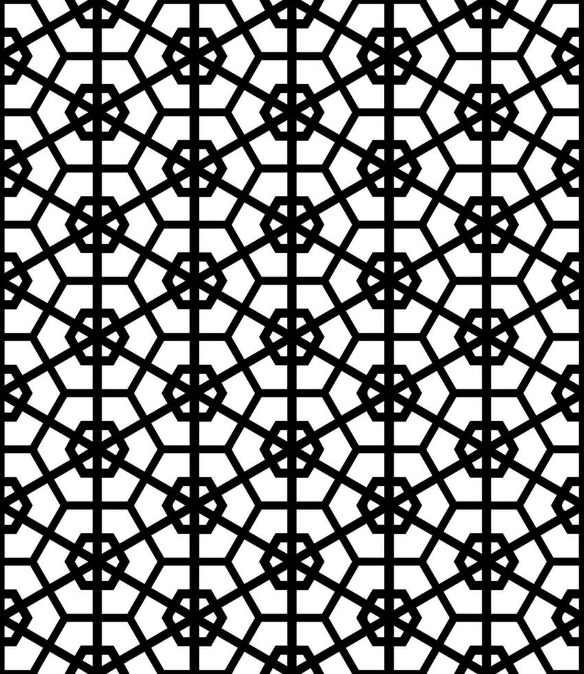 Black and white seamless abstract pattern. Background and backdrop. Grayscale ornamental design. vector