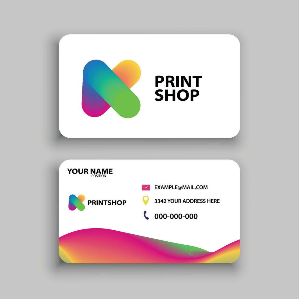 Modern Business Card Design Template vector