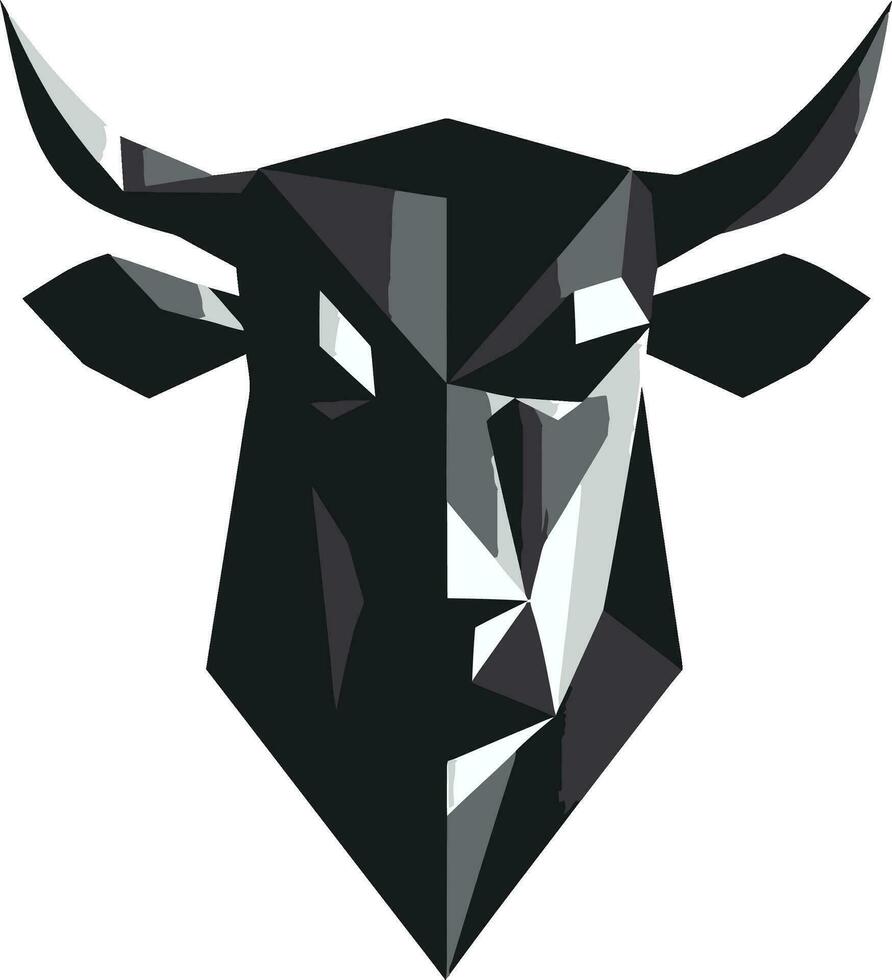 Dairy Cow Logo Icon Black Vector for Social Media Dairy Cow Black Vector Logo for Social Media