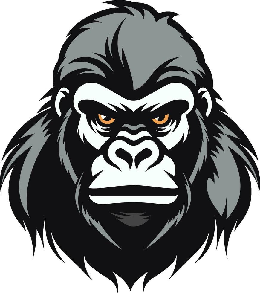 icono de el salvaje vector logo diseño serenidad en monocromo Rey de el selva