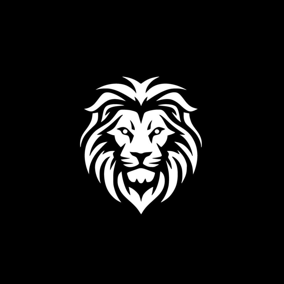 Lion - Minimalist and Flat Logo - Vector illustration