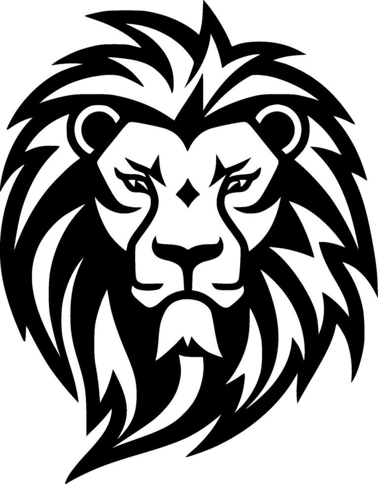 Lion - Minimalist and Flat Logo - Vector illustration