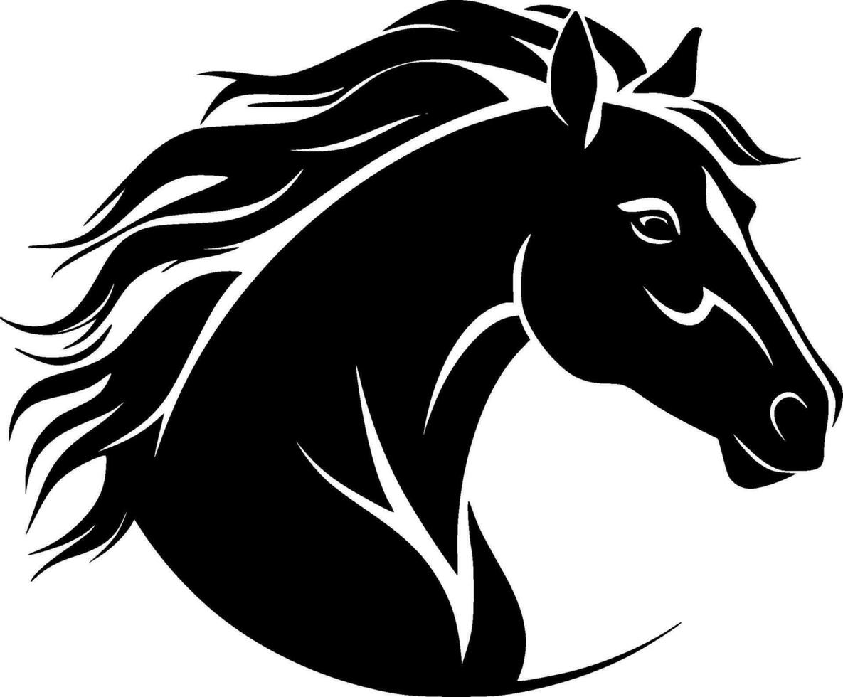 Horse - High Quality Vector Logo - Vector illustration ideal for T-shirt graphic