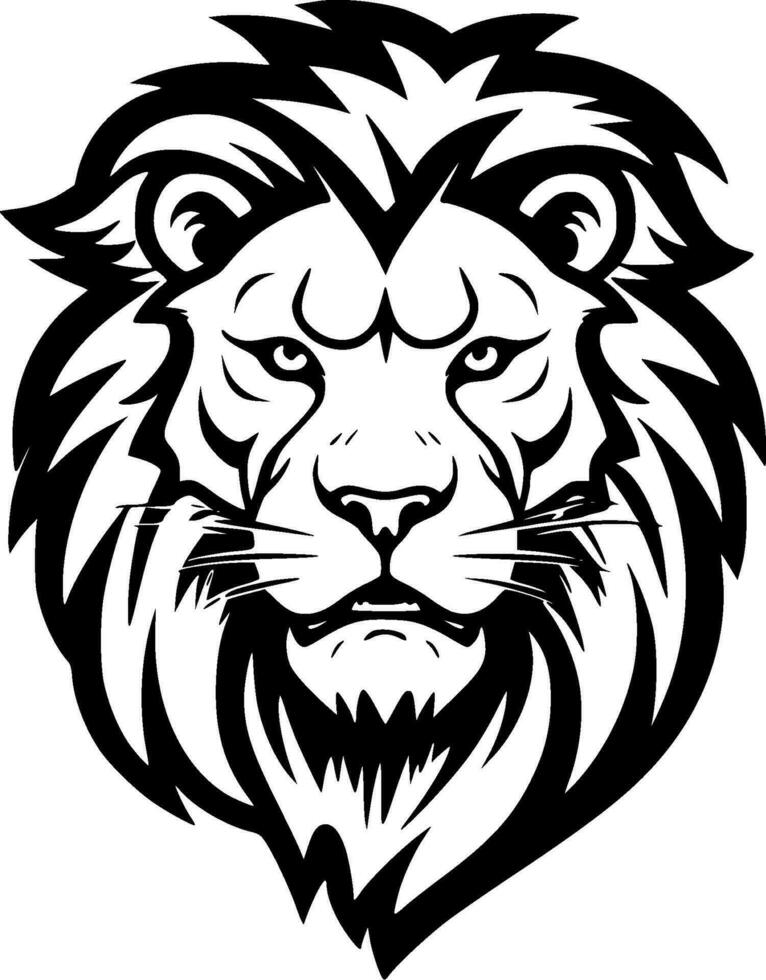 Lion - Minimalist and Flat Logo - Vector illustration