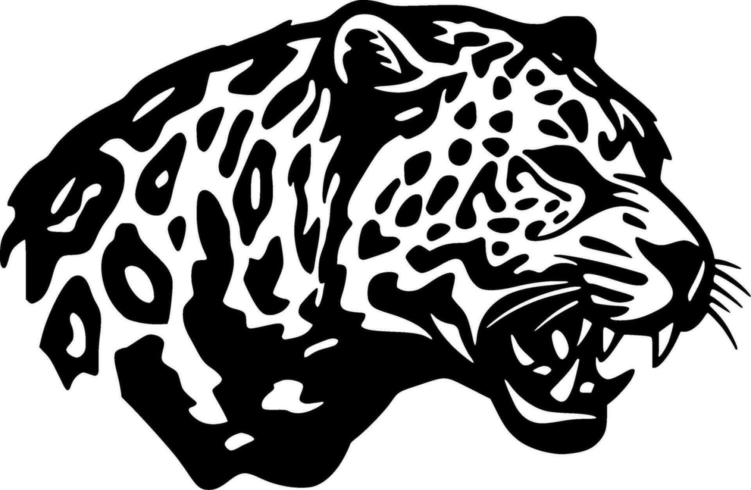 Leopard, Minimalist and Simple Silhouette - Vector illustration