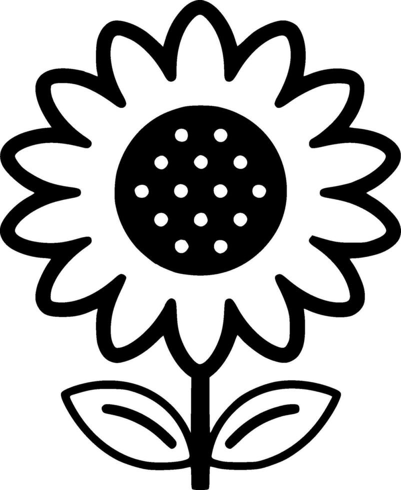 Flower - High Quality Vector Logo - Vector illustration ideal for T-shirt graphic