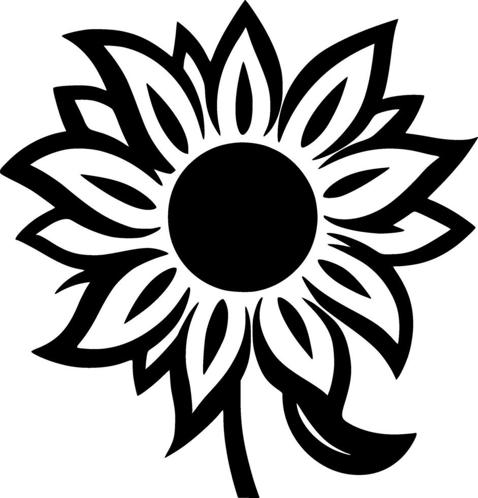 Flower - High Quality Vector Logo - Vector illustration ideal for T-shirt graphic