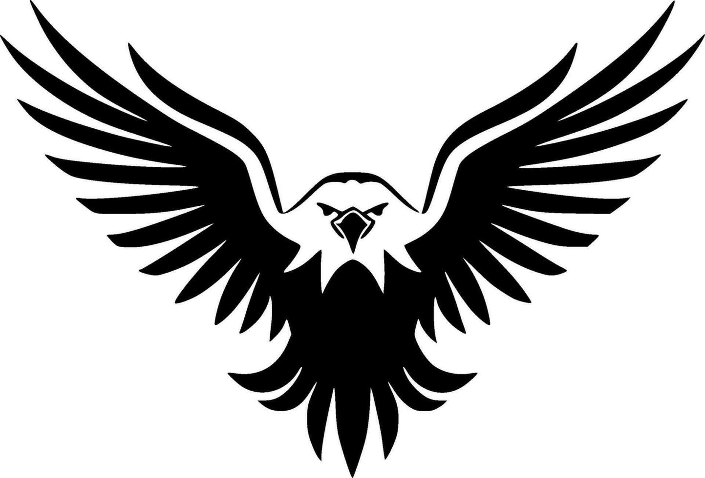 águila - minimalista y plano logo - vector ilustración