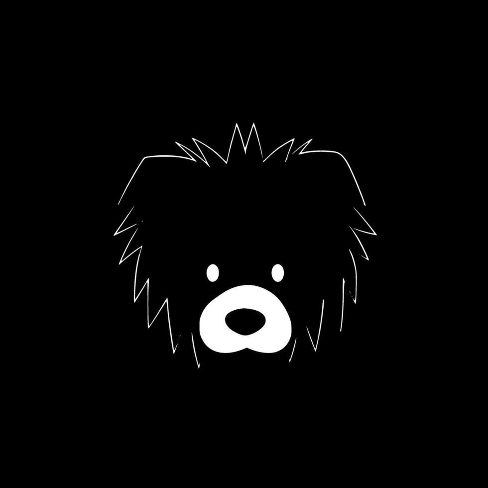 Dog - Black and White Isolated Icon - Vector illustration