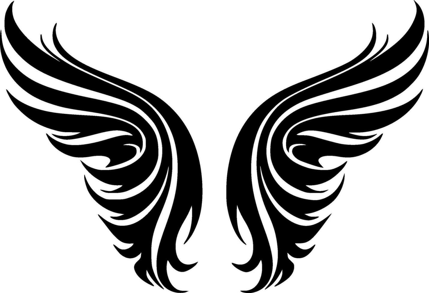 Angel Wings - High Quality Vector Logo - Vector illustration ideal for T-shirt graphic