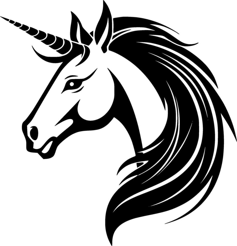 unicornio, minimalista y sencillo silueta - vector ilustración