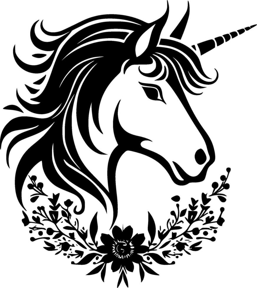 unicornio - alto calidad vector logo - vector ilustración ideal para camiseta gráfico