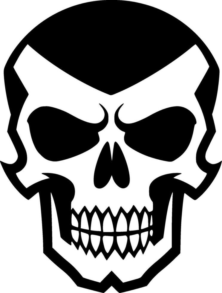 Skull - Minimalist and Flat Logo - Vector illustration